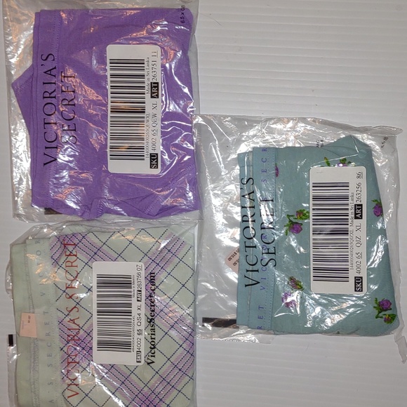 VICTORIA SECRET Bundle of 3 Cotton Stretch Hip Hugger Panties - Picture 4 of 12